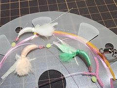 宗爺ぃのシマアジウイリー仕掛け６号（白→オキアミ→グリーン）各種選択可