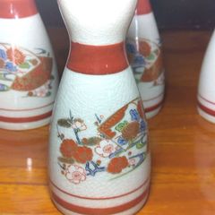 レトロ・華やかな　一輪挿し、徳利（とっくり）　（4個）