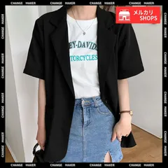 半袖 テーラードジャケット レディース 夏服 薄手ジャケットオフィスカジュアル 涼しい サマージャケット 洗えるスーツ きれいめ トップス 韓国風 羽織り 20代 30代 40代 ロング丈 ジャケット ライトアウター 通勤 春夏 無地 CH87BMY-001