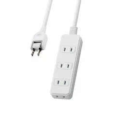 エレコム シャッタータップ4個口/3m/ホワイト T-ST02-22430WH