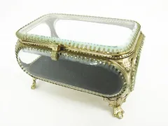 GRACE アンティーク調 アクセサリーケース ジュエリーボックス 約縦8×横13×奥行7.5cm Z008-1023-2