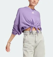 【新品】【JLサイズのみ】adidas(アディダス) 31 WDANCEクロップドSWT レディース クロップド スエット 長袖スポーツカジュアルウェア ウィメンズクロップドパーカー ダンス ウエアー　バイオレッドフュージ　EVE12-IC6685-JL