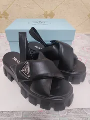 00s archive Prada rubber sandals plate古着屋KT
