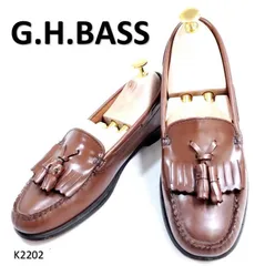 ジーエイチバス タッセル キルト 本革 レザー US7 ローファー