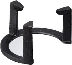 【迅速発送】伊藤庄鋳造(Itousyouchuzou) 五徳 黒 サイズ:直径15cmx高さ8cm 五徳 紅鉢用 並