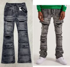 valabasasバラバサス フリンジフレアクラッシュスキニーデニム 新品 29