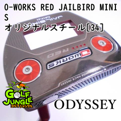 【中古】パター オデッセイ O-WORKS RED JAILBIRD MINI S オリジナルスチール[34]  3 パター スチールシャフト おすすめ メンズ 右 [2950]