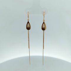 18金 K18 デザインピアス レディース 1.84g C331