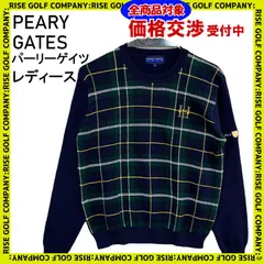 パーリーゲイツ 日本製 チェック柄 ゴルフ 長袖 ボタンフライ ネル シャツ 2 赤系 PEARLY GATES レディース   【221104】
