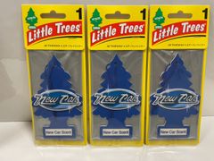 新品　リトルツリー LITTLE TREES ORIGINALS ★New Car ニューカー★ エアフレッシュナー カーフレグランス 芳香剤 エアーフレッシュナー アメリカン雑貨　3個