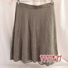 COLLAGE GALLARDAGALANTE コラージュ ガリャルダガランテ コットン フレアスカート 1 オリーブ レディース