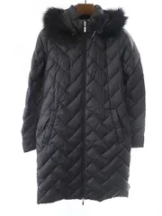 MONCLER モンクレール 茶タグ MELANIE ダウンコート ブラック 0のサムネイル