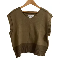 【極美品】マーガレットハウエル　COTTON HEMP　ニットベスト　肩ボタン 極美品】マーガレットハウエル COTTON HEMP ニットベスト 肩