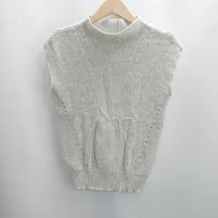 ◇ Θ ROPE PICNIC ロペピクニック ハイネック ノースリーブ ニット カットソー サイズ 38 グレー系 レディース E  【1502030048742】