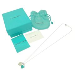 【中古】【箱付き】 TIFFANY&Co. ティファニー シルバー リターントゥ ミニ ダブルハート ネックレス 2.6g 925刻印 408014 ネックレス