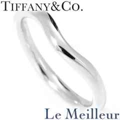 ティファニー エルサ・ペレッティ カーブド バンドリング 指輪  Pt950 7号 TIFFANY&Co.  中古 プレラブド 返品OK
