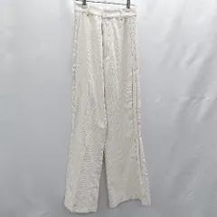 ◇ ⊇ NEUNA ヌナ スエードタッチ サイドプリーツ スラックスパンツ サイズF ベージュ系 レディース E  【1502030007701】