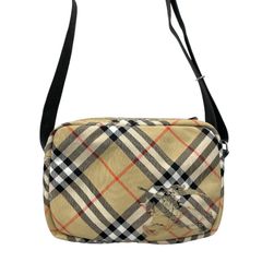 【BURBERRY】バーバリー クロスボディ 8091320 ショルダーバッグ メンズ チェック柄 ホースフェリー ベージュ レディース
