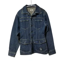 Z1533 CALVIN KLEIN JEANS カルバンクラインジーンズ デニムジャケット テーラードジャケット メンズ Sサイズ