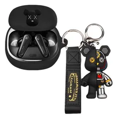 【人気商品】耐衝撃 防水 キズ防止 イヤホンカバー 防塵 装着充電可能 シリコン カバー 用 ヘッドホンケース 用 可愛い 4 4 キーホルダー付き Liberty Anker Anker Liberty Soundcore Soundcore Liberty