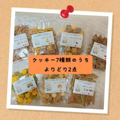 〈犬と猫の無添加おやつ専門店〉クッキー　よりどり2点セット　犬用