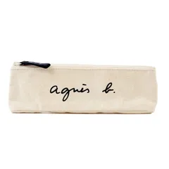 アイボリー [アニエスベー ボヤージュ] agnesb.VOYAGE ペンケース ポーチ コットン GO03-06 (アイボリー)