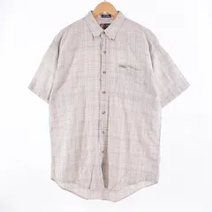 古着 ラルフローレン Ralph Lauren CHAPS チャップス 半袖 ボタンダウン チェックシャツ メンズXL/eaa336127