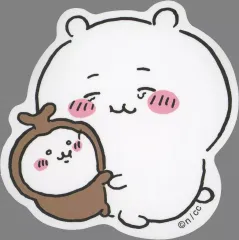 【中古】シール・ステッカー ちいかわとカブトムシ スマホに貼れるサイズのステッカー 「ちいかわ なんか小さくてかわいいやつ」