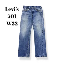 メキシコ製　00s　Levi's　リーバイス501　ボタンフライ　レギュラー　ストレート　　ボトムス　デニムパンツ　ジーンズ　ジーパン　メキシコ製　古着　ライトインディゴ　W32 L34