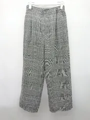 ◇ SM2 サマンサ モスモス 総柄 ワイド パンツ サイズF ブラック ホワイト レディース P  【1406240030064】