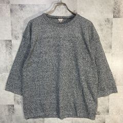 日本製 Filmelange フィルメランジェ フットボールTシャツ コットン ダークメランジェ L