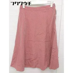 ◇ ◎ SLITZ UNITED ARROWS スリッツ タグ付 定価 1.5万円 膝下丈 フレア スカート サイズ38 レッド系 レディース  【中古】 【1106110004118】