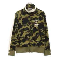 A BATHING APE (アベイシングエイプ) 1st カモ サイドライン ジップアップ トラックジャケット カーキ 001SWE801004Xのサムネイル