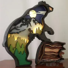 ビンテージ美品クマの照明装飾品 WELCOME TO OUR CABINS
