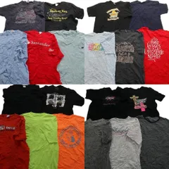 古着卸 まとめ売り カラーmix プリント 半袖Tシャツ 20枚セット (メンズ XL ) ディッキーズ リンガーＴ アニマル  中古 古着 MY8044