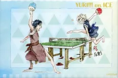 【中古】バッジ・ピンズ 勝生勇利＆ユーリ・プリセツキー 「ユーリ!!! on ICE MAPPA SHOW CASE 2019 GW in IKEBUKURO トレーディングスクエア缶バッジ」 ショーケース限定