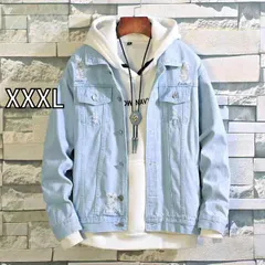 [XXXL]メンズ  服  シンプル ファッション オシャレ 大人 かっこいい 大きいサイズ ストリート 紳士服 デニムジャケット 春秋 コート トップス カジュアル ジャケット