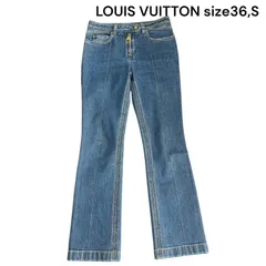超美品❤️お値下げ❤️LOUIS VUITTON ❤️デニムパンツ ブランド古着】モノグラム総柄デニムパンツ（デニムパンツ