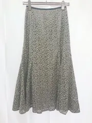 ◇ ⊂ NATURAL BEAUTY BASIC レース ロング丈 マーメイド スカート サイズS グレー系 レディース E  【1410230012961】