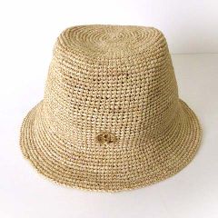 グッチ　ラフィアハット　麦わら帽子 グッチ 553574 ダブルG ハット XS ラフィア ナチュラル GG