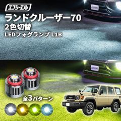 ランドクルーザー70 ランクル70 フォグランプ led 2色切り替え l1b 2色 イエロー 黄色 フォグ パーツ 後付け 汎用 ledバルブ トヨタ fcl エフシーエル 【fcl. 直営店】