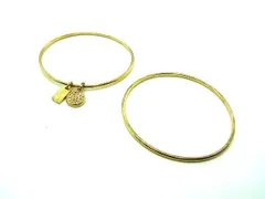 COACH コーチ ラインストーン ハートモチーフ 2連 バングル ブレスレット アクセサリー レディース ゴールド系 DH2802