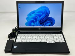 Win11Pro導入済み FUJITSU LIFEBOOK A579/BX Core i5-8265U @1.60GHz 8GB SSD256GB WebCam 15.6W  FWXGA Wi-Fi Bluetooth 中古パソコン