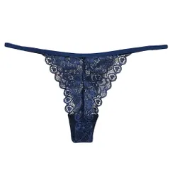 Tバック レディース ショーツ 総レース ストレッチ 透ける サイドストリング 腰ゴム 紐パン 小さいサイズ セクシー タンガ ソング 黒 白 赤 黄 紺 S M L rt-010