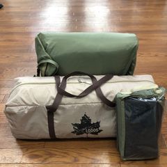 【中古】ロゴス（LOGOS）Trad ティピータープ 350-BJ　テントとタープのセット　エントリーモデル　ワンポール　設営簡単