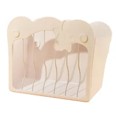 ideastore うさぎ チモシー入れ 牧草入れ フィーダー 牧草 大容量 外付け (ホワイト) [ホワイト]