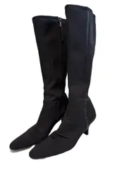 【中古品】PRADA プラダ　ストレッチロングブーツ　黒　ブラック　美品 2025年最新】PRADAストレッチロングブーツの人気アイテム - メルカリ