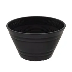 【5個まとめて】セラアート　平鉢　21号　黒