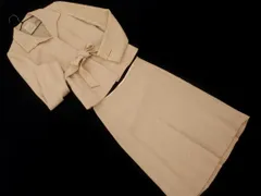 vanilla confusion ヴァニラコンフュージョン ウール混 ツイード セットアップ ジャケット スカート スーツ size40/ベージュ ◇■ レディース