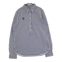 サイズ：2 PEARLY GATES パーリーゲイツ  長袖ポロシャツ ストライプ ネイビー系 [240101441859] ゴルフウェア レディース ストスト